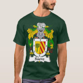 T-shirt Armoiries de Saenz Famille Crest (Devant)