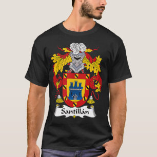 T-shirt Armoiries de Santillan Crest de la famille
