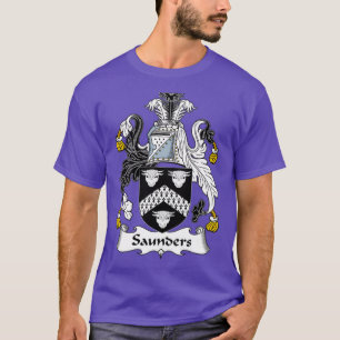 T-shirt Armoiries de Saunders Armoiries de la famille Cres