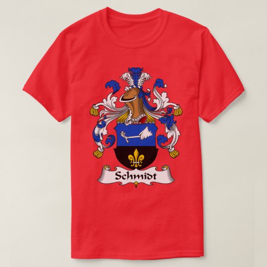 T-shirt Armoiries de Schmidt Family Crest (Design devant)