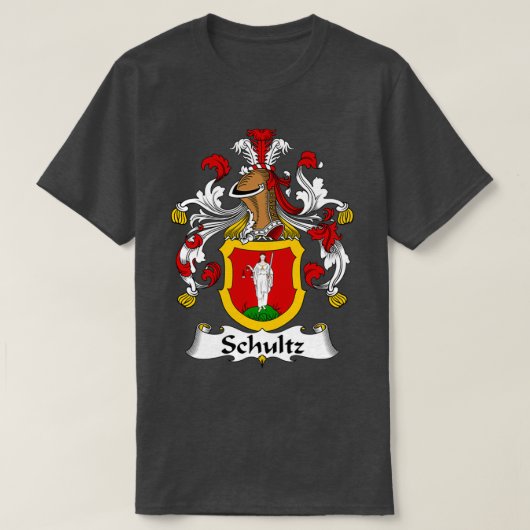 T-shirt Armoiries de Schultz Famille Crest (Design devant)