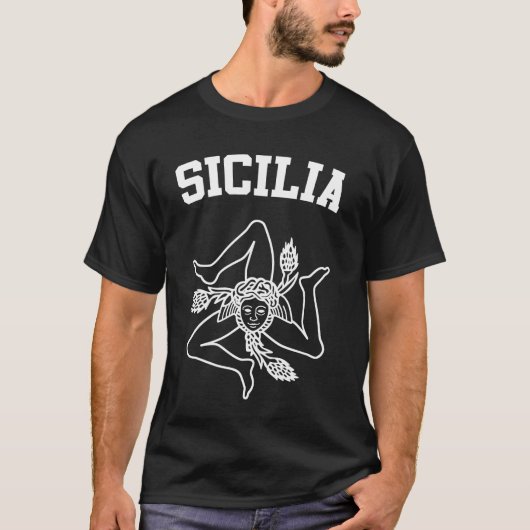 T-shirt Armoiries de Sicilia (Devant)