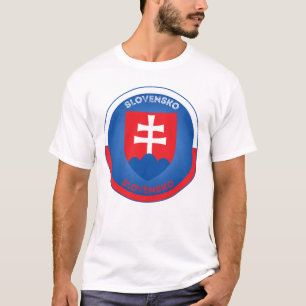 T-shirt Armoiries de Slovaquie en forme de cercle