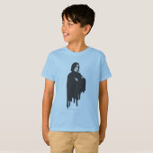 T-shirt Armoiries de Snape Severus croisées B-W (Devant entier)