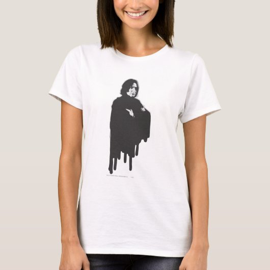 T-shirt Armoiries de Snape Severus croisées B-W (Devant)
