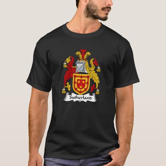 T-shirt Armoiries de Sutherland Sutherland Family Crest (Devant)