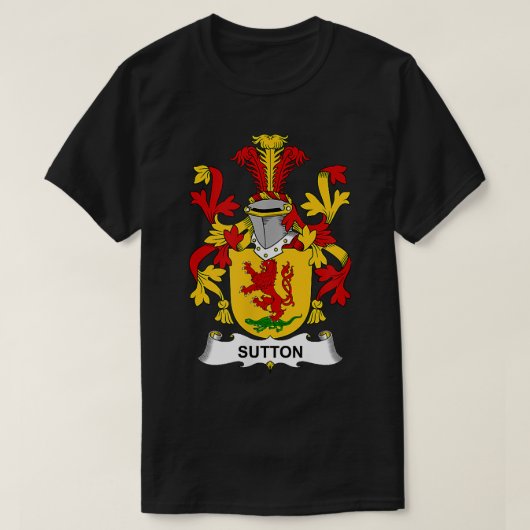 T-shirt Armoiries de Sutton Family Crest  (Design devant)