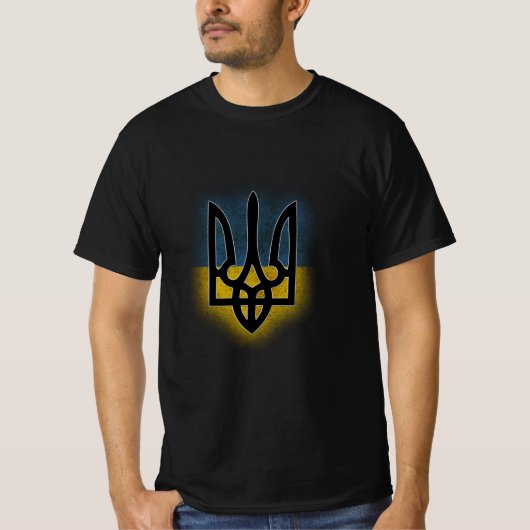 T-shirt Armoiries de Tryzub en Ukraine (Devant)