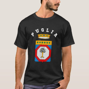 T-shirt Armoiries des Pouilles Drapeau souvenir
