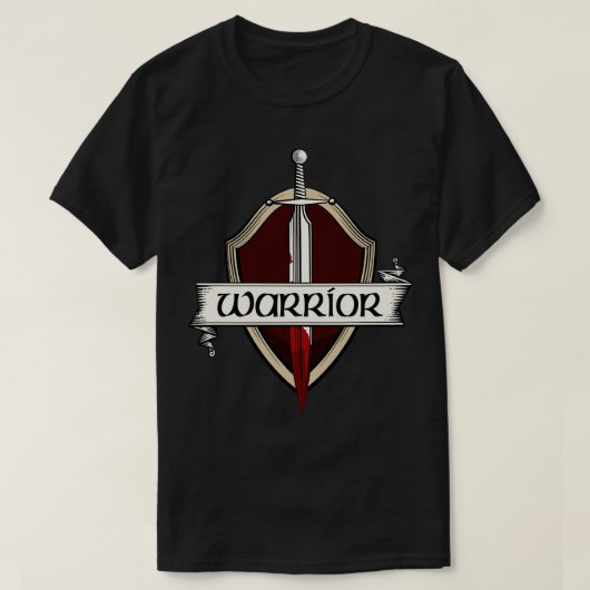 T-shirt Armoiries Du Guerrier De L'Épée Lutte Médiévale Co (Design devant)