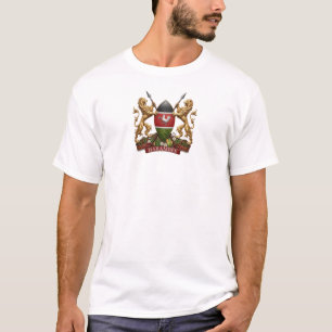 T-shirt Armoiries du Kenya symbole emblème drapeau du pays