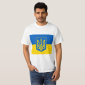 T-shirt Armoiries et drapeau de l'UKRAINE (Devant entier)