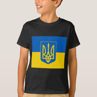 T-shirt Armoiries et drapeau de l'UKRAINE
