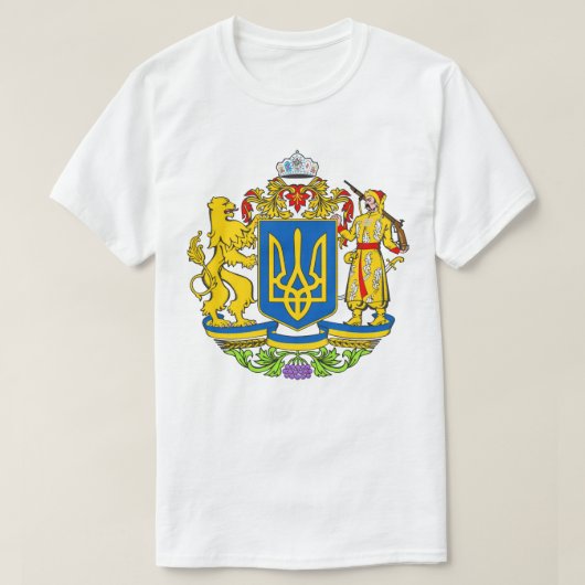T-shirt Armoiries non officielles de l'Ukraine (Design devant)