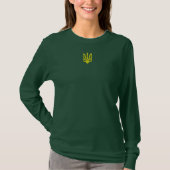 T-shirt Armoiries ukrainiennes en or, trident (tryzub) (Devant)