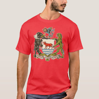 T-shirt Armoiries vintages en relief d'Oxford