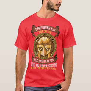 T-shirt Armure complète de Dieu Porteur Ephésiens 611 Bibl