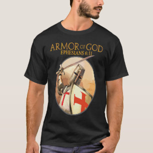 T-shirt Armure De Dieu Éphésiens Bible Verse Religieux Chr