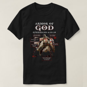T-shirt Armure De Dieu Templier Chevalier Pour Hommes