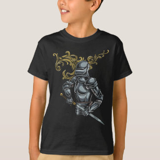 T-shirt Armure foncée de chevalier