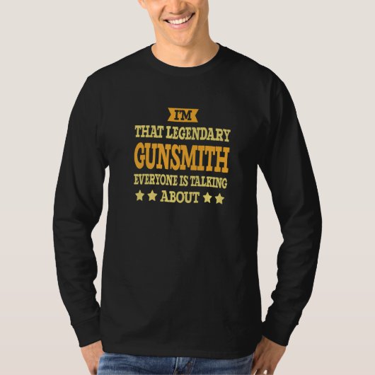 T-shirt Armurier Titre de l'employé Profession de l'ouvrie (Devant)