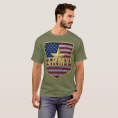 T-shirt Army Flag Shield (Devant entier)