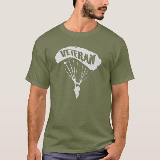 T-shirt Army Paratrooper Veteran (Devant)