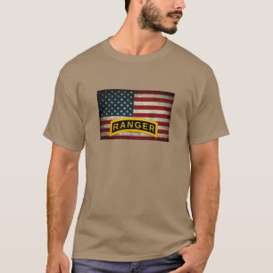 T-shirt Army Ranger School - Drapeau américain