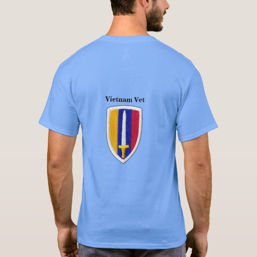 T-shirt Army USARV Vietnam Nam Anciens combattants Patch T (Dos)