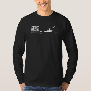 T-shirt Arn Code Aéroport Pour Stockholm Sweeden