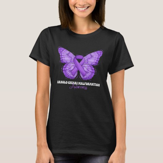 T-shirt Arnold Chiari Malformation Awareness Month Purple  (Devant)