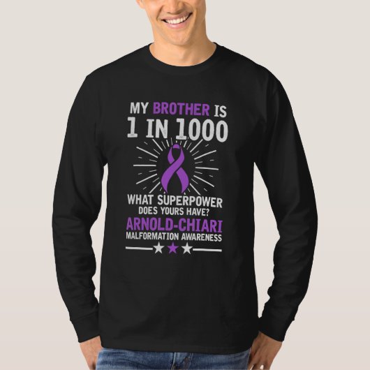 T-shirt Arnold Chiari Malformation Guerrier de santé (Devant)