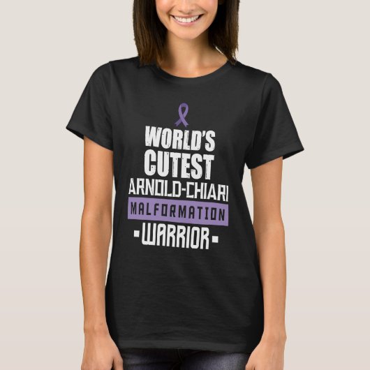 T-shirt Arnold Chiari Malformation Warrior Cutest Awarenes (Devant)