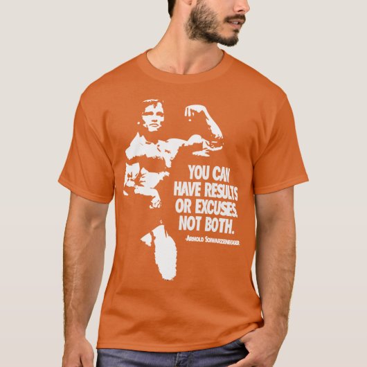 T-shirt Arnold Schwarzenegger Motivationnel (Devant)