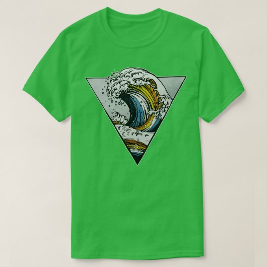 T-shirt Aroace Ocean Wave (Design devant)