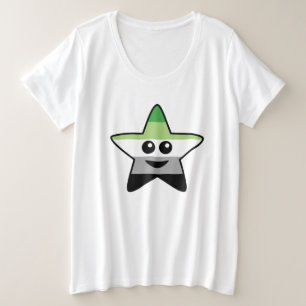 T-shirt Aromantic Star Plus Size