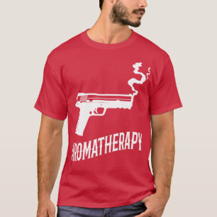 T-shirt Aromathérapie Propriétaire Amusant d'un pistolet