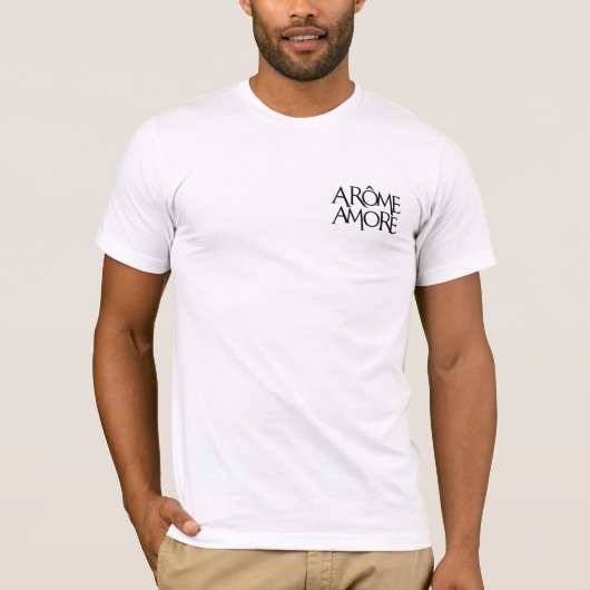 T-shirt Arome Amore - Tirage De Poche De Texte Créatif Pou (Devant)
