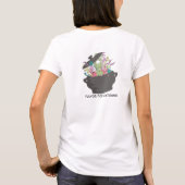 T-shirt Arômes éclatants cuisine pot chef carte de restaur (Dos)