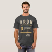 T-shirt Aron Nom personnalisé (Devant entier)