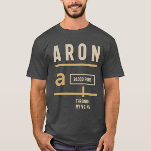T-shirt Aron Nom personnalisé