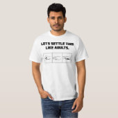 T-shirt arrangeons ceci comme des ciseaux de papier de (Devant entier)