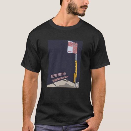 T-shirt Arrêt de bus T Chemise (Devant)