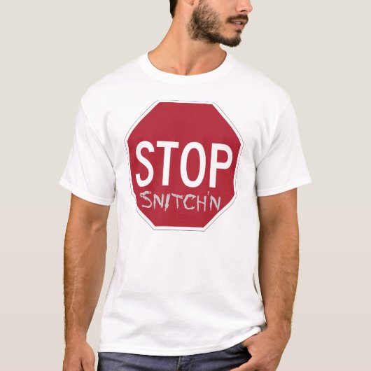 T-shirt Arrêt original Snitch'n d'Anti-Pif (Devant)