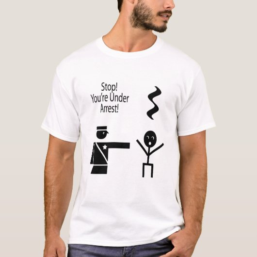 T-shirt arrêt vous êtes sous l'humeur 2 de musique (Devant)