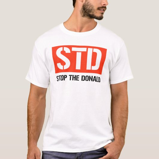T-SHIRT ARRÊTE LE DONALD (Devant)