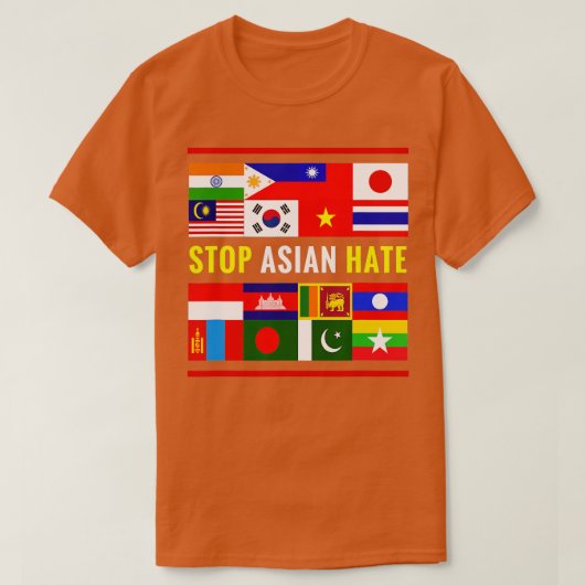T-shirt Arrêter AAPI Hate Support Sensibilisation Arrêter  (Design devant)