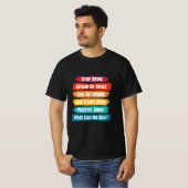 T-shirt Arrêter d'avoir peur Texte inspirant (Devant entier)