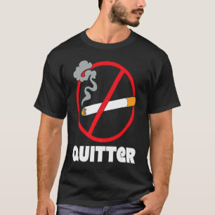 T-shirt arrêter de fumer le texte arrêter de fumer