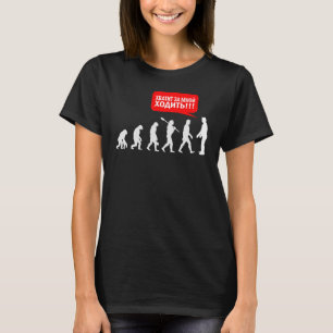 T-shirt Arrêter de me suivre évaluation Australopithecines